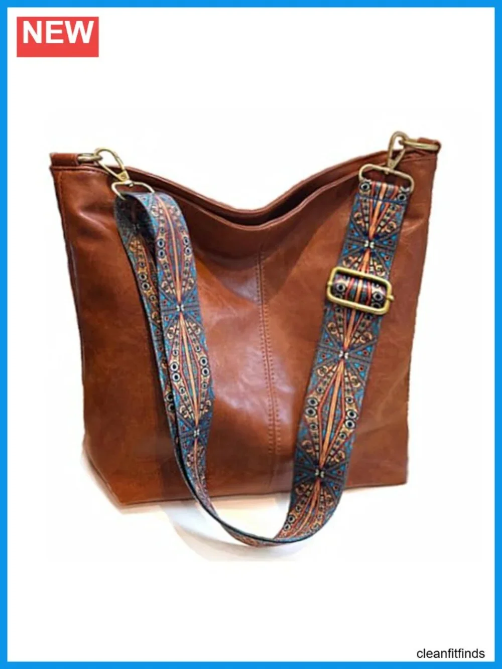 Vegan Leather Hobo Crossbody Bag with Zipper Shoulder Purse for Women